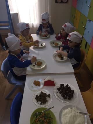 Tasting Activity at Happy Kids Preschool